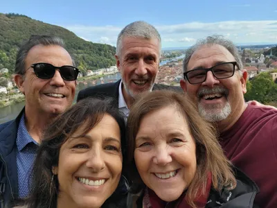 One couple from California and one from Colorado enjoying their visit to Heidelberg.