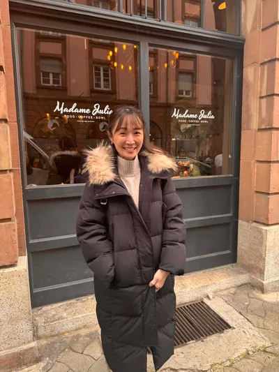 Ivy and I had a delicious breakfast at Madame Julia in Strasbourg.