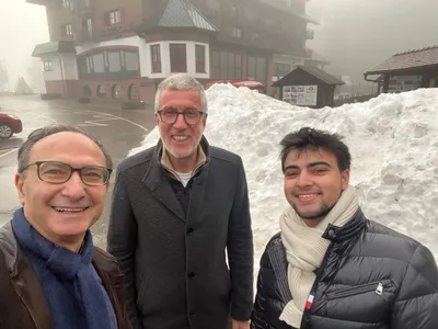 With Kamal and his son Fawzi at lake Mummelsee in late November.