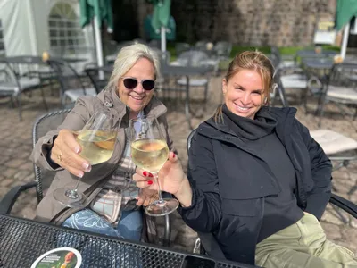 "Wine-ing down toward the end of the tour!"