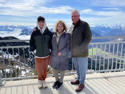 On top of mount Wendelstein in the Bavarian Alps in March of 2022.
